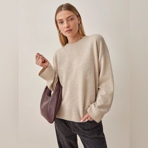 Reformation Enda Regenerative Wool Sweater - Wool Pullover Sweater - XS